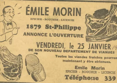 1946 Emile Morin publicite